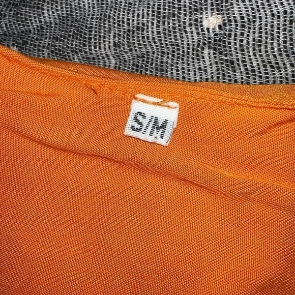 TIERED orange sundress, S - Picture 8 of 8